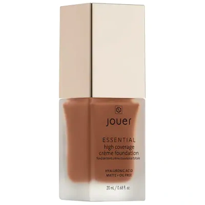Shop Jouer Cosmetics Essential High Coverage Crème Foundation Espresso 0.68 oz/ 20 ml