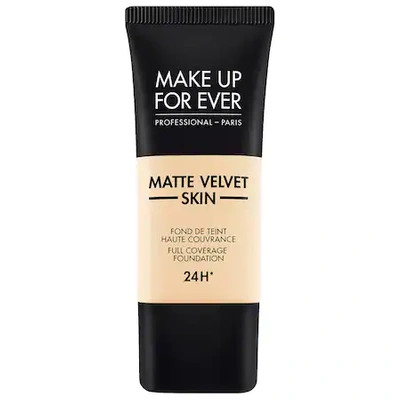Shop Make Up For Ever Matte Velvet Skin Full Coverage Foundation Y215 Yellow Alabaster 1.01 oz/ 30 ml