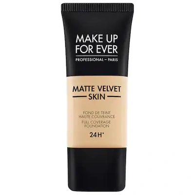 Shop Make Up For Ever Matte Velvet Skin Full Coverage Foundation Y235 Ivory Beige 1.01 oz/ 30 ml