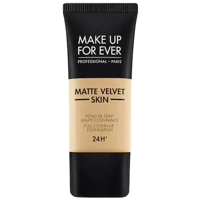 Shop Make Up For Ever Matte Velvet Skin Full Coverage Foundation Y255 Sand Beige 1.01 oz/ 30 ml