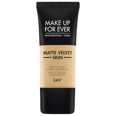 Make Up For Ever Matte Velvet Skin Full Coverage Foundation Y255 Sand Beige 1.01 oz/ 30 ml