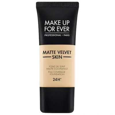 Shop Make Up For Ever Matte Velvet Skin Full Coverage Foundation Y225 Marble 1.01 oz/ 30 ml