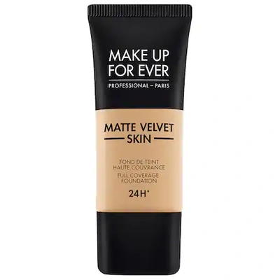 Shop Make Up For Ever Matte Velvet Skin Full Coverage Foundation Y315 Sand 1.01 oz/ 30 ml