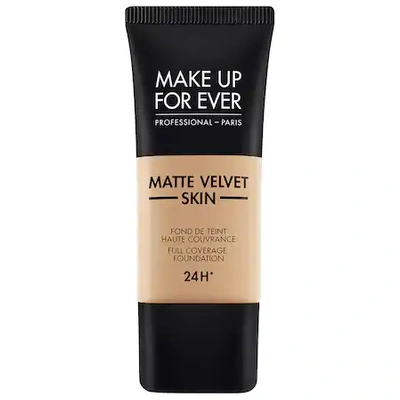 Shop Make Up For Ever Matte Velvet Skin Full Coverage Foundation R370 Medium Beige 1.01 oz/ 30 ml