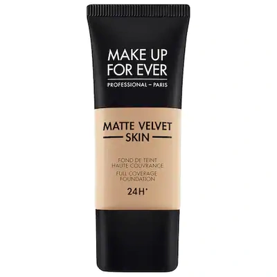 Shop Make Up For Ever Matte Velvet Skin Full Coverage Foundation Y325 Flesh 1.01 oz/ 30 ml