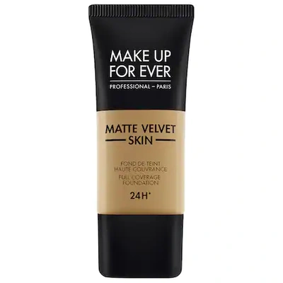Shop Make Up For Ever Matte Velvet Skin Full Coverage Foundation Y463 Nut 1.01 oz/ 30 ml