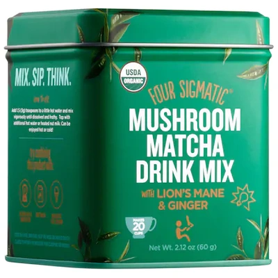 Shop Four Sigmatic Mushroom Matcha Drink Mix With Lion's Mane & Ginger 2.12 oz/ 60 G