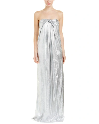 Shop Halston Heritage Gown In Silver