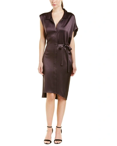 Shop Halston Heritage Shirtdress In Black