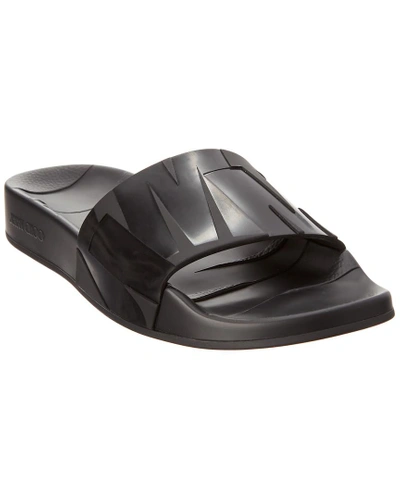 Shop Jimmy Choo Rey Rubber Slide In Black