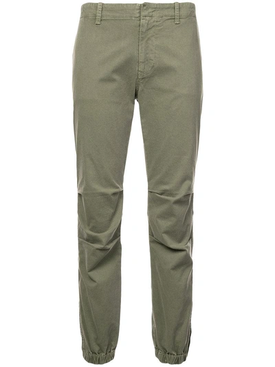 Shop Nili Lotan Cropped Slim-fit Trousers - Green