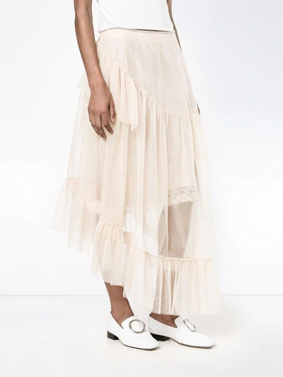 Shop Simone Rocha Asymmetric Skirt - Pink