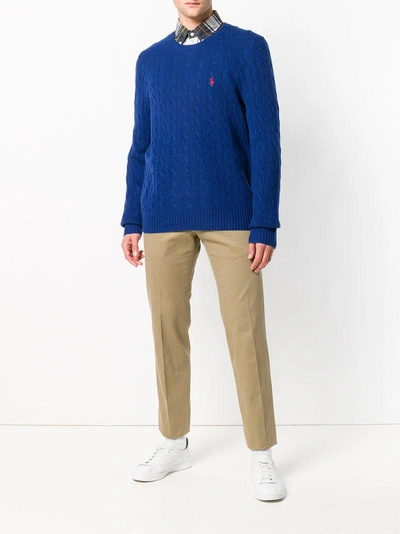 Shop Polo Ralph Lauren Wool Jumper - Blue