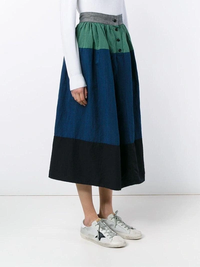 Shop Visvim A-line Panel Skirt