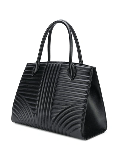 Shop Prada 'diagramme' Handtasche In Black