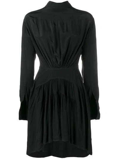 Shop Jw Anderson Draped Tie-back Dress - Black