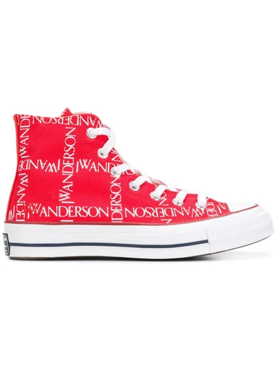 Shop Converse All Star '70 Hi Sneakers In Red