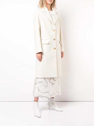 Shop The Row Classic Collared Coat In Neutrals