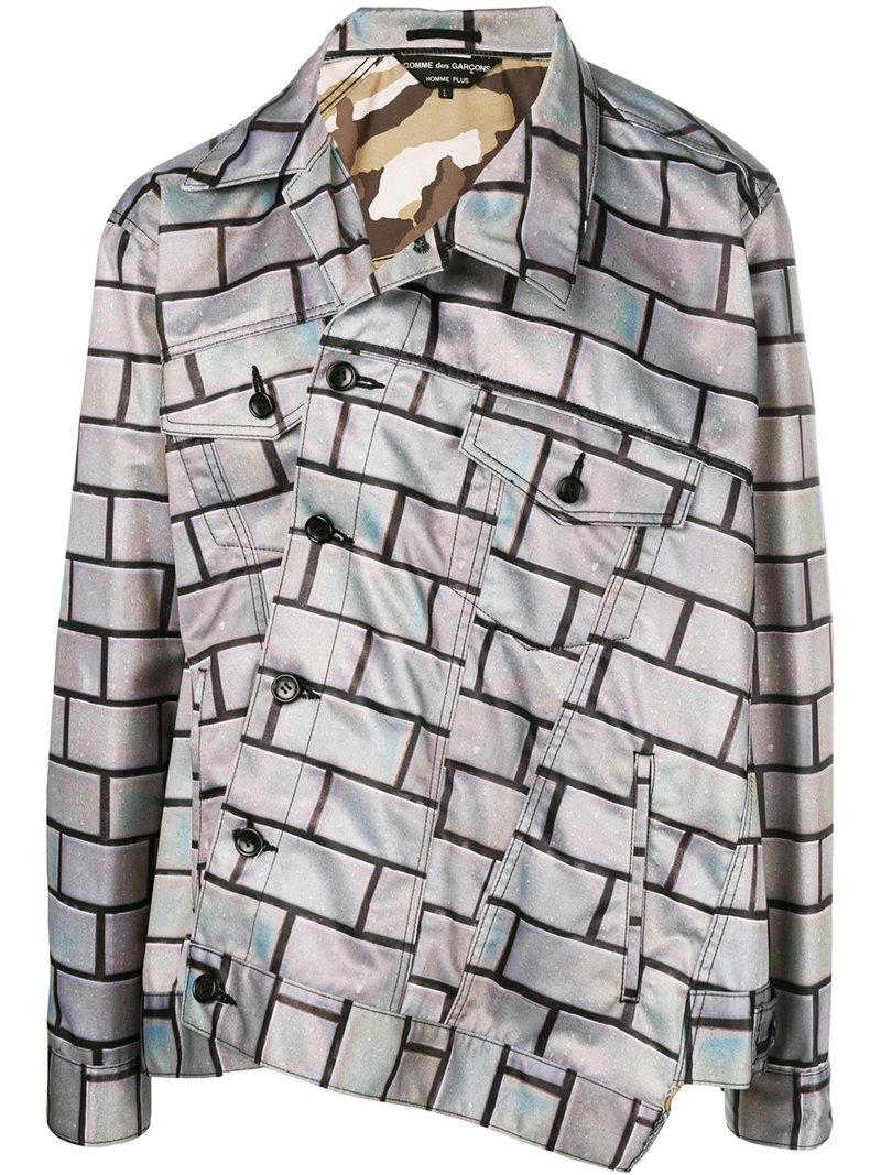 comme des garcons homme plus asymmetric shirt