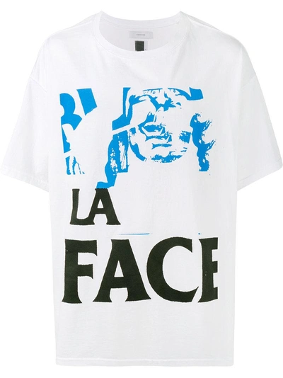 Shop Facetasm Printed La Face T-shirt