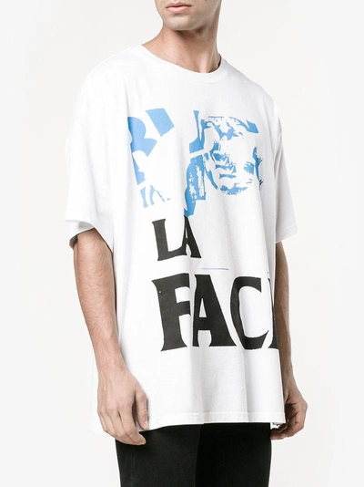 Shop Facetasm Printed La Face T-shirt