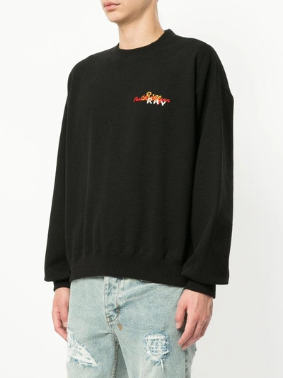 back embroidered sweatshirt