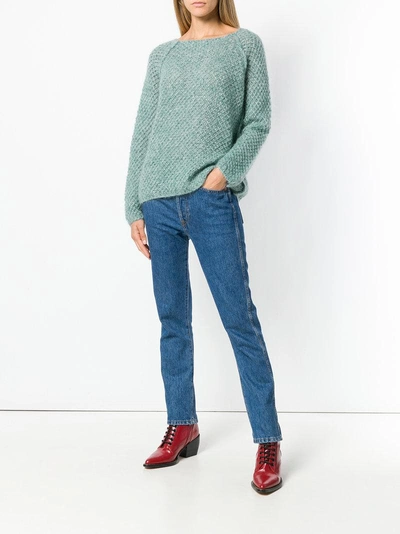 Shop Phisique Du Role Textured Sweater - Green