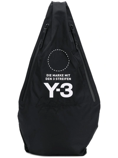 Shop Y-3 Crossbody Backpack In Black