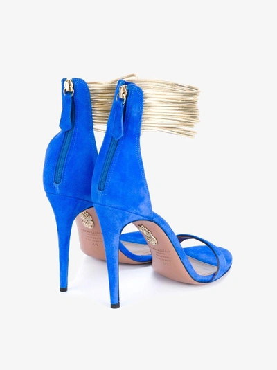 Shop Aquazzura 'spin Me Around' Sandals In Blue