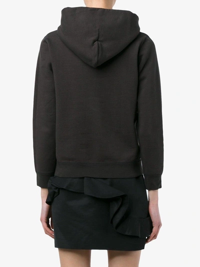 Shop Visvim Aztec Patch Hoodie In Black