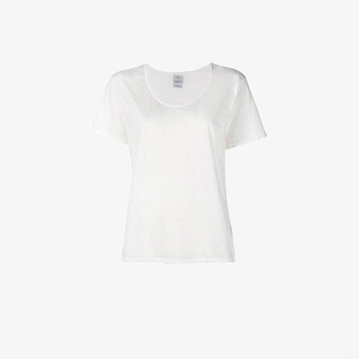 Shop Visvim American Flag Short Sleeve T-shirt In White