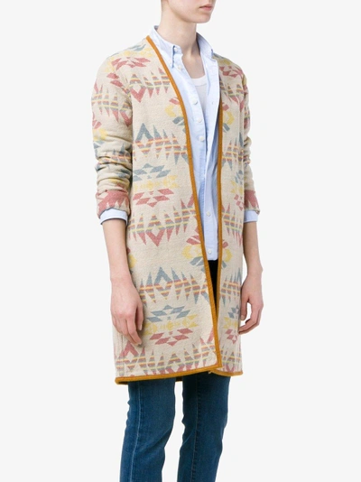 Shop Visvim Navajo Patterned Cardigan In Multicolour