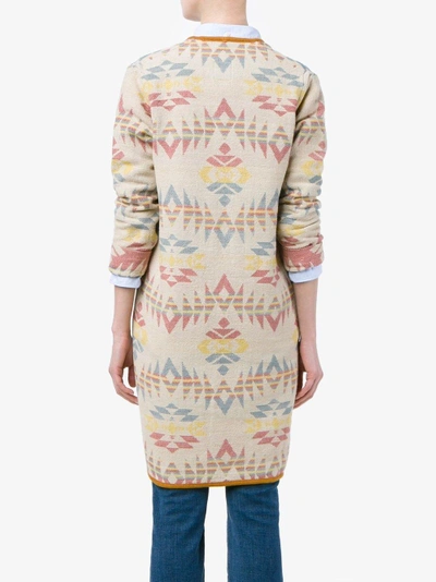 Shop Visvim Navajo Patterned Cardigan In Multicolour
