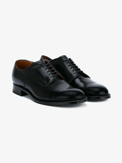 Shop Alden Shoe Company Alden Classic Derby Shoes In Black