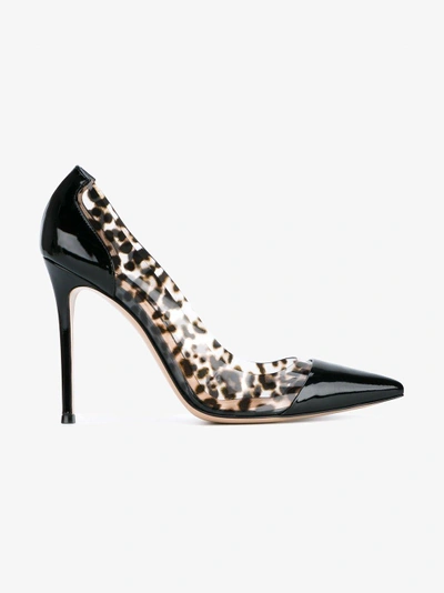 Shop Gianvito Rossi 'plexi' Pumps In Brown