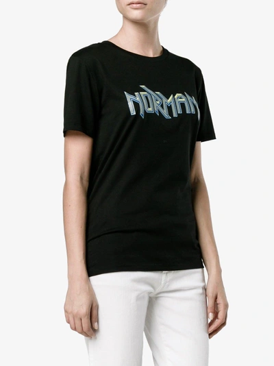 Shop Tank 'norman' T-shirt In Black