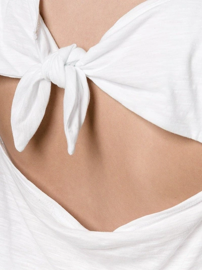 Shop Proenza Schouler T-shirt Mit Knotendetail In White