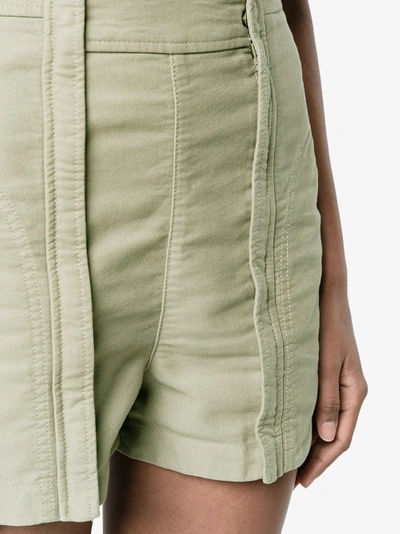 Shop Chloé High-waisted Shorts In Green