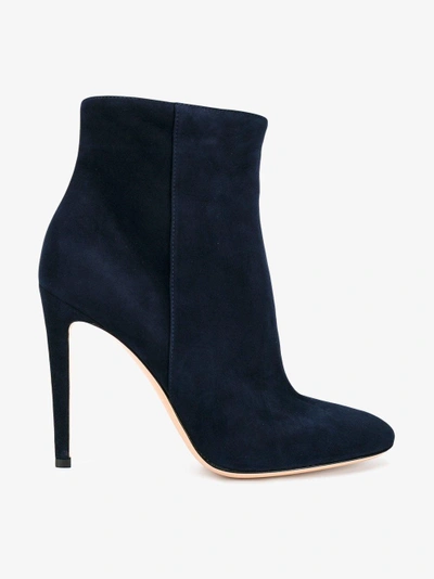 Shop Gianvito Rossi Dana Ankle Boots In Blue