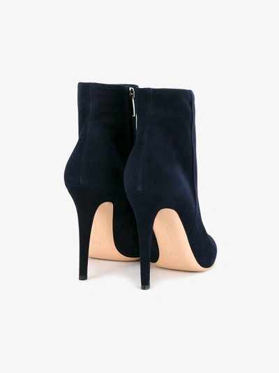 Shop Gianvito Rossi Dana Ankle Boots In Blue