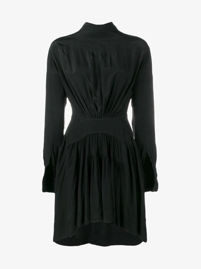 Shop Jw Anderson Draped Tie-back Dress In Black