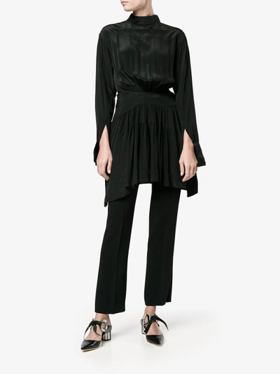 Shop Jw Anderson Draped Tie-back Dress In Black