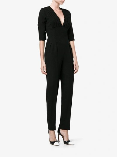 Shop Emilia Wickstead Bela Jumpsuit In Black