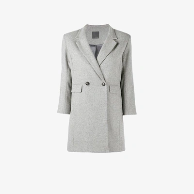 Shop Lot78 Boyfriend Blazer In Grey