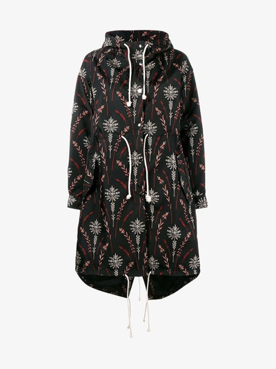 Shop Creatures Of The Wind Printed Nylon Parka In Black
