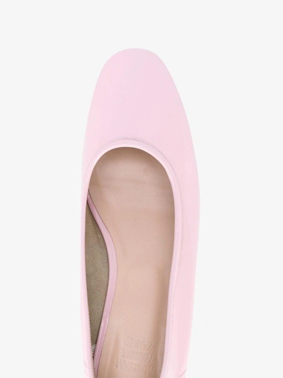 Shop Maryam Nassir Zadeh Pink Patent Roberta Pumps In Pink/purple