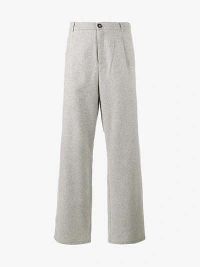 Shop Lot78 Wide-leg Trousers In Grey