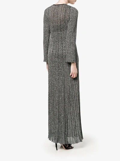 Shop Missoni Lurex Knitted Dress In Black