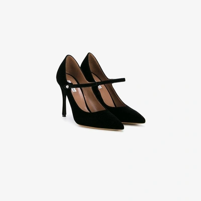 Shop Tabitha Simmons Mary-jane Lula Pumps In Black