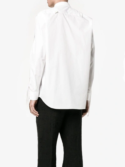 Shop Johnlawrencesullivan John Lawrence Sullivan Strap Long Sleeve Shirt In White